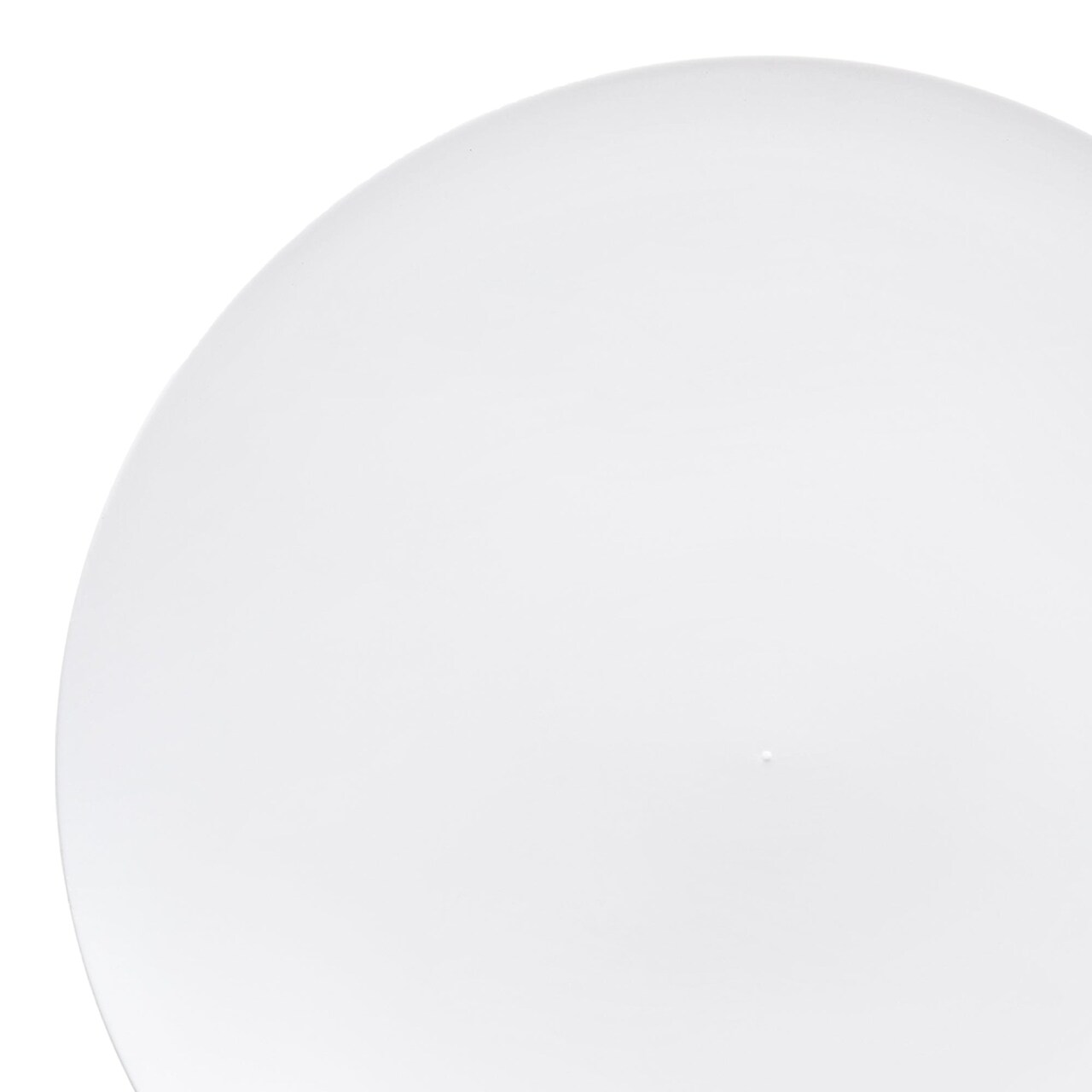Solid White Organic Round Disposable Plastic Appetizer/Salad Plates - 7.5" (120 Plates)